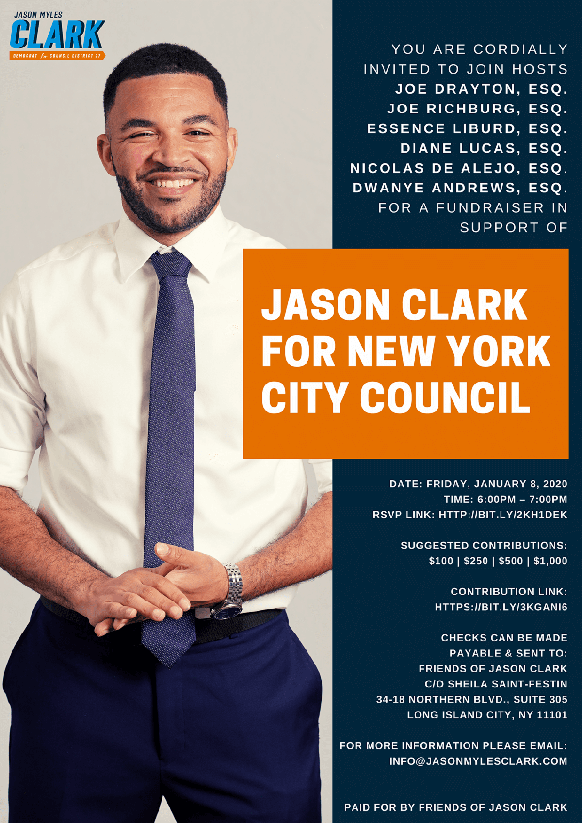 Jason Clark Fundraising Flyer